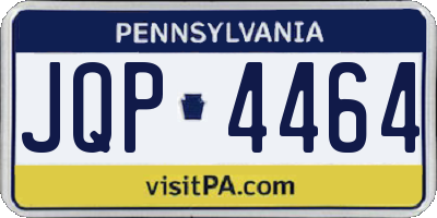 PA license plate JQP4464
