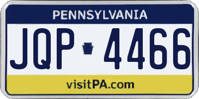 PA license plate JQP4466
