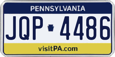 PA license plate JQP4486