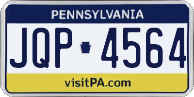 PA license plate JQP4564