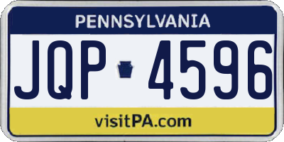 PA license plate JQP4596