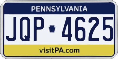 PA license plate JQP4625