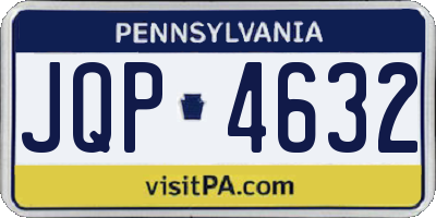 PA license plate JQP4632