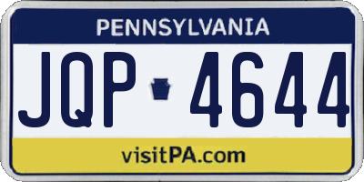 PA license plate JQP4644