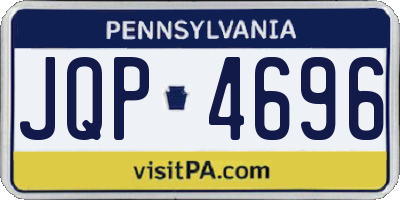 PA license plate JQP4696