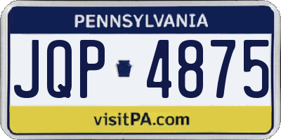 PA license plate JQP4875
