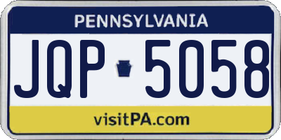 PA license plate JQP5058