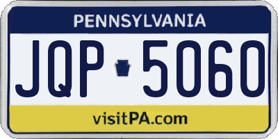 PA license plate JQP5060