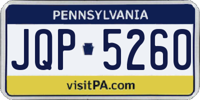PA license plate JQP5260