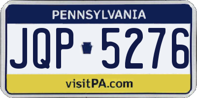 PA license plate JQP5276