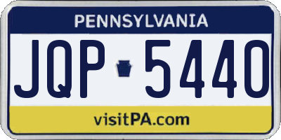 PA license plate JQP5440