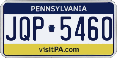 PA license plate JQP5460