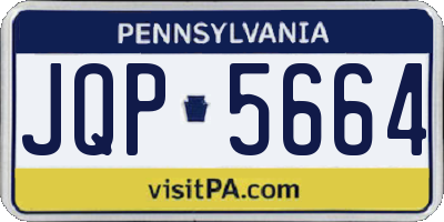 PA license plate JQP5664