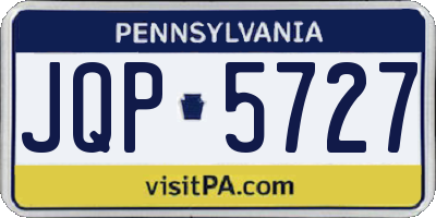 PA license plate JQP5727