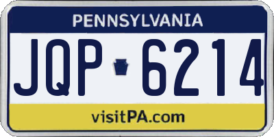 PA license plate JQP6214