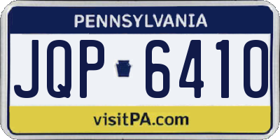 PA license plate JQP6410