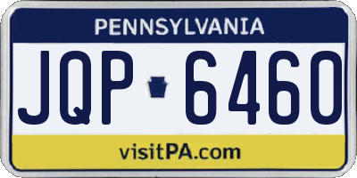 PA license plate JQP6460