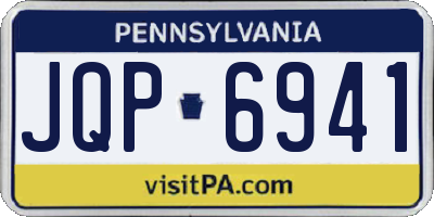 PA license plate JQP6941