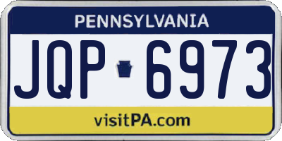 PA license plate JQP6973