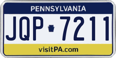 PA license plate JQP7211