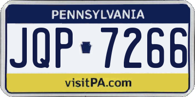 PA license plate JQP7266