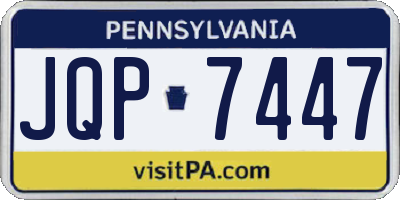 PA license plate JQP7447