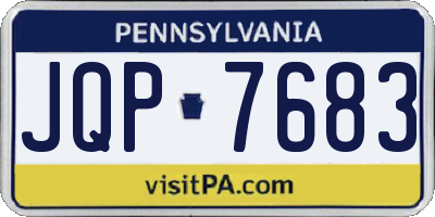 PA license plate JQP7683