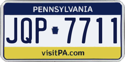 PA license plate JQP7711
