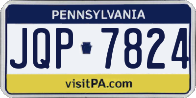 PA license plate JQP7824