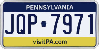 PA license plate JQP7971