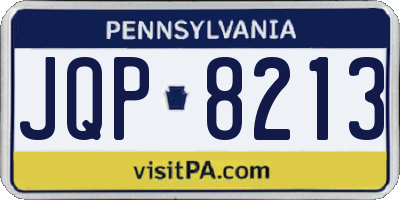 PA license plate JQP8213