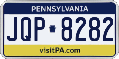 PA license plate JQP8282