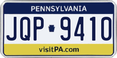 PA license plate JQP9410