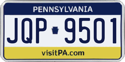 PA license plate JQP9501