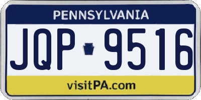 PA license plate JQP9516