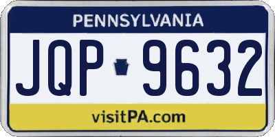 PA license plate JQP9632
