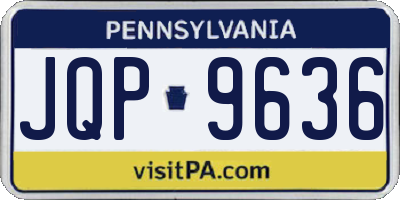PA license plate JQP9636