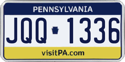 PA license plate JQQ1336