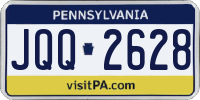 PA license plate JQQ2628