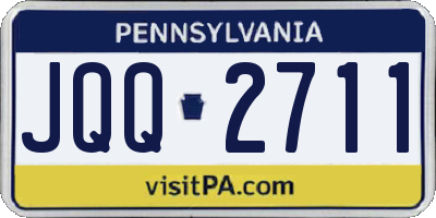 PA license plate JQQ2711
