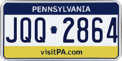 PA license plate JQQ2864