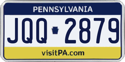 PA license plate JQQ2879