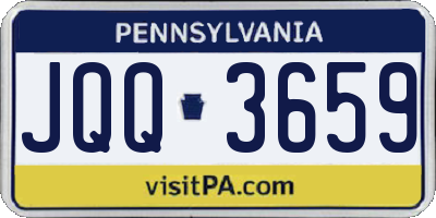 PA license plate JQQ3659