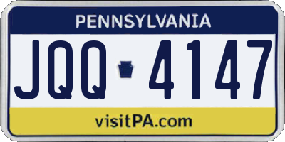 PA license plate JQQ4147