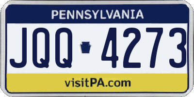 PA license plate JQQ4273