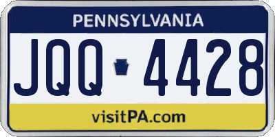 PA license plate JQQ4428