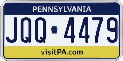PA license plate JQQ4479
