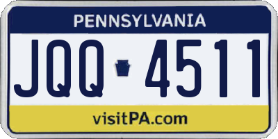PA license plate JQQ4511