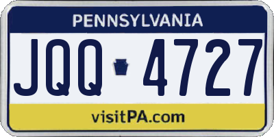 PA license plate JQQ4727
