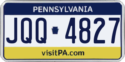 PA license plate JQQ4827